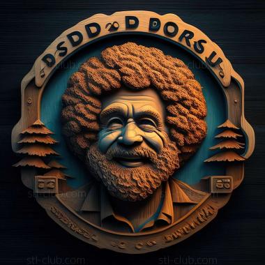 3D model Bob Ross (STL)